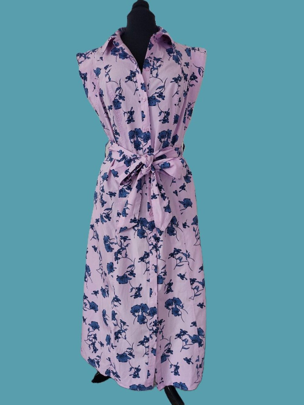 "On 34th" Midi Shirtdress SZ 1X. 100% Cotton